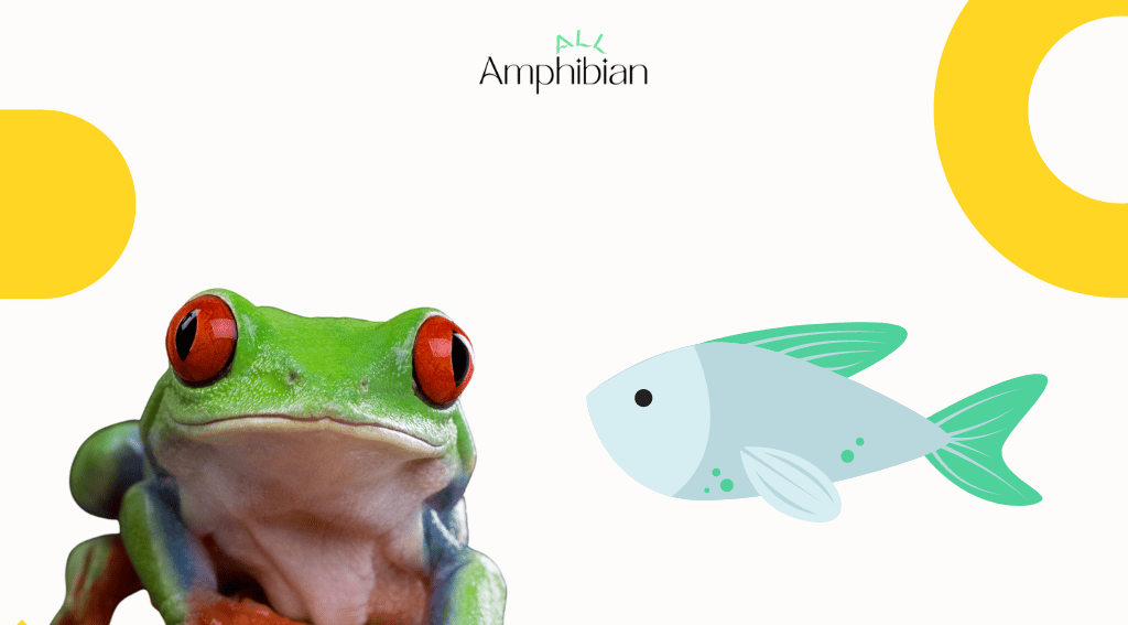 Do frogs in captivity eat fish?